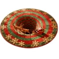 thumbnail image 2 of Christmas Decor Carpet Christmas 3D Rug Circular Carpets With Various Christmas Bring A Visual And Three Sense Of Depth To People Actually It's A Two Plane Polyester carpet, 2 of 4