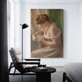 thumbnail image 3 of Pierre Auguste Renoir Woman Reading Poster Cool Artworks Painting Wall Art Canvas Prints Hanging Picture Home Decor Posters Gift 16x24inch(40x60cm), 3 of 6
