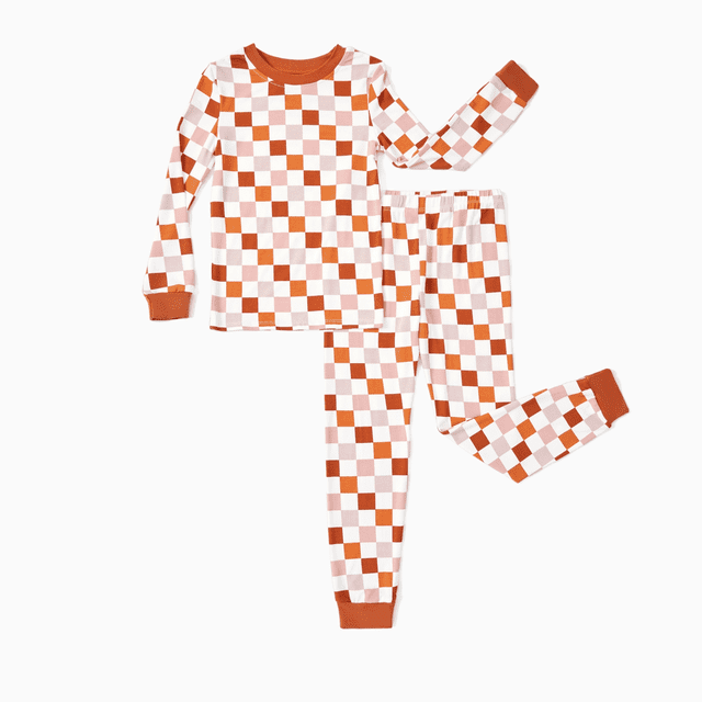 PatPat Pijamas de bambú para niños pequeños y niños con estampado divertido (conjunto de 2 piezas ajustado)