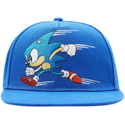 SEGA Sonic The Hedgehog Baseball Hat - Featuring Sonic, Tails, and Knuckles - Official Curved Brim, Adjustable Cap