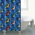 thumbnail image 4 of Blue Cartoon Dinosaurs Text Pattern Shower Curtain 72"x72" ,Bathroom Decorative Shower Curtains Set with 12 Hooks,Modern Waterproof Washable Shower Curtain, 4 of 6