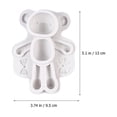 thumbnail image 3 of WRITWAA 2-Pack Bear Shape Fondant Silicone Molds White Non-Stick Cake Decorating Tools for Party, 3 of 8