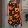 thumbnail image 5 of Bovemsi Racerback Tank Tops for Women V Neck Pumpkin Graphic Sleeveless, Halloween Layering Comfort Tops for Women Trendy L, 5 of 5