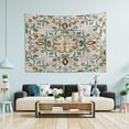 thumbnail image 5 of Moroccan Pattern Tapestry Wall Hanging Tapestries Happy Colorful Hippie Psychedelic Art Polyester Carpet Wall Decorative for Living Room Bedroom 90x60inch Gift Decor, 5 of 7