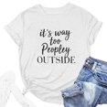 thumbnail image 3 of Cathalem T Shirt Women 2024 Y2k Clothes Spring Summer Basic Going Out Tops,White L, 3 of 4