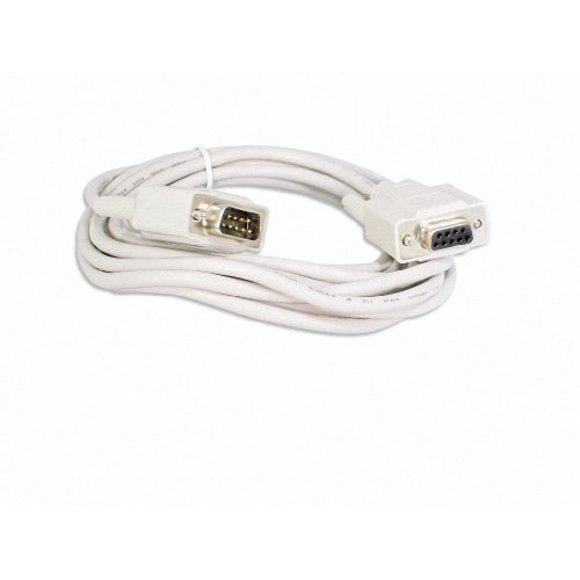 YCS Basics 10 Foot DB9 9 Pin Serial / RS232 Male/Female Extension Cable