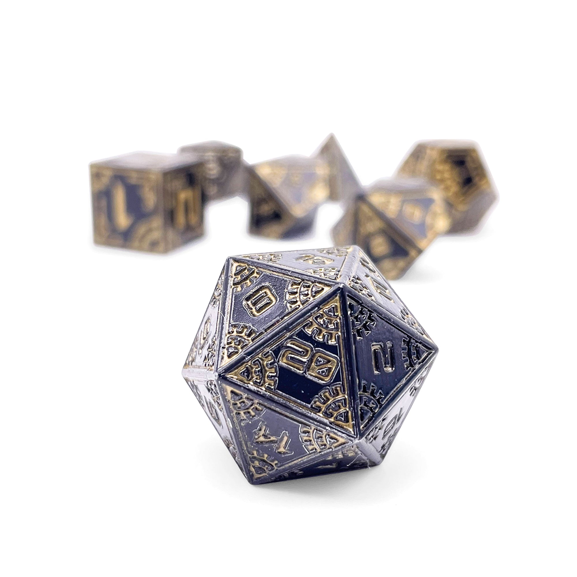 DnD Dice | Eclipse - Space Dice 7 Piece RPG Set | Norse Foundry