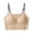 Khaki, variant on Women Solid Wireless Push Up Breathable Full Cup Everyday Bra Wine XL