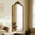 thumbnail image 6 of Easy4Home 69"x28" Arched Full-Length Floor Mirror, Luxurious Vintage Design with Ornate Carving, Antique Gold, 6 of 6