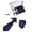 05, variant on Men's High Grade Handkerchief Wide Necktie Cufflinks Tie Clips Set With Box