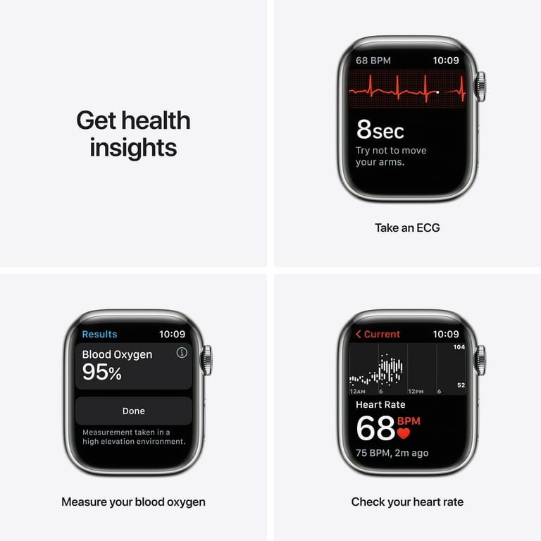 Apple Watch Series 7 GPS/Cellular, 41mm Silver Case