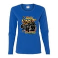 thumbnail image 2 of Wild Bobby, 1990 Vintage Garage Customs Hot Rod Classic Car Cars and Trucks Womens Graphic Long Sleeve T-Shirt, Royal, Large, 2 of 3