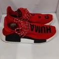 thumbnail image 4 of Pharrell Williams NMD Human Race Red Size 9.5 Authentic, Pre-owned, 4 of 6