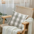 thumbnail image 5 of Under $1! PEONAVET 18×18 Plaid Throw Pillow Cover Decorative Square Fall Pillow Cover Farmhouse Classic Cushion Case for Sofa Couch Bed Livingroom, 5 of 5