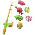 thumbnail image 4 of Fishing Game Toys, 7 Pieces Magnetic Fishing Rod Fish Models Catching Game Interactive Kids Bath Toys Random Color, 4 of 6