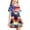 Multicolor3, variant on Pounoo New Girls Dresses 10-12 Fashion Print Short Sleeve Casual Dresses Round Neck Knee Length Dress Breathable Dresses For Kids Girls