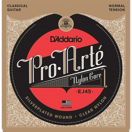 D'Addario EJ45 Pro-Arte Nylon Classical Guitar Strings, Normal (Best Nylon String Guitar)