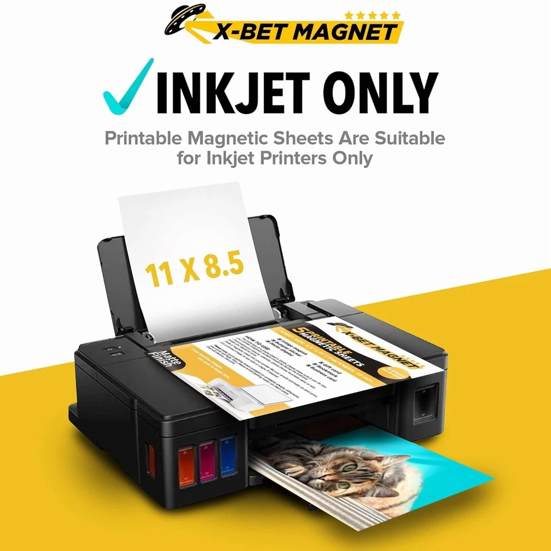 Printable Magnetic Sheets, Magnet Paper For Diy Stickers, Imánes 8.5X11, 3Pcs