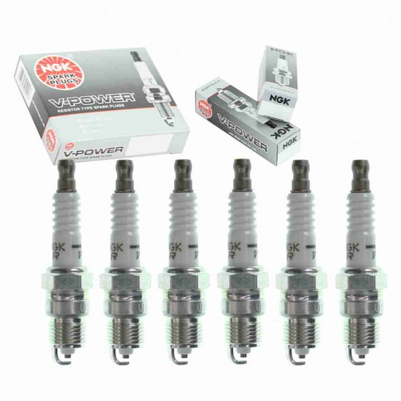 6 pc NGK V-Power Spark Plugs compatible with Chevrolet C1500 4.3L V6 1988-1995