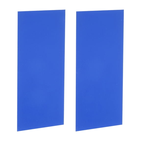 Uxcell 2 Pack Knife Handle Liner, 7.1" x 3.1" x 0.04" G10 Spacer Sheets Knife Handle Spacer Material for Knife Scales Slabs Making Supplies Tool, Blue