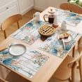 thumbnail image 5 of Beach Coastal Placemats Set of 8 Summer Nautical Coral Shell Botanical Vintage Place Mats Indoor Wipeable Table Mats Washable Dining Table Placemats for Kitchen Holiday Party Home Decor 13x19 Inch, 5 of 9