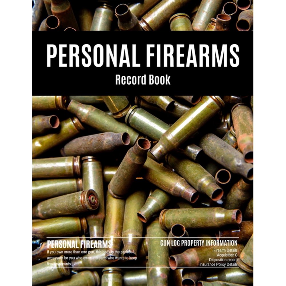 Perfect Log Book Personal Firearms Record Book Gun Inventory Log