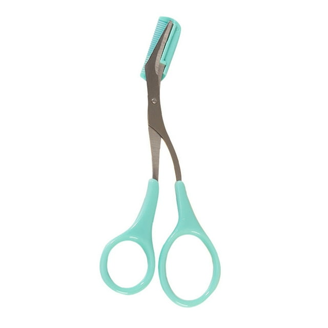 Langgg Beauty and Makeup Tools Eyebrow Clippers Stainless Steel Eyebrow Trimming Scissors with Comb