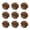 Brown 9pcs, variant on mdesiwst Faux Fur Cat Ball Soft Fluffy Cat Toy Ball Washable Furry Ball Stimulates Cats Hunting Instinct for Indoor Kittens Interactive Play Exercise
