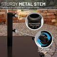thumbnail image 5 of 75lb Flat Steel Brown Patio Umbrella Base, 5 of 6