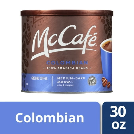 EXP: 17/NOV/2024) McCafe Colombian Ground Coffee, 30 oz Canister