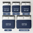 thumbnail image 3 of CGK Linens Premium Down Alternative Comforter - Twin Size All-Season Fluffy & Cozy Duvet Insert, Navy Blue, 3 of 7