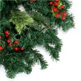 thumbnail image 4 of Gustave 9ft Pre-Lit Christmas Garland Artificial Spruce Garland with 50 LED String Lights and Glitter Red Berries for Xmas Holiday Fireplace Decoration, 4 of 6