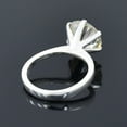 thumbnail image 3 of 2Ct Lab Created Diamond Round Cut Solitaire Fancy Ring 14K White Gold Plated, 3 of 3