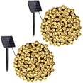 thumbnail image 3 of Toodour Luces solares de Navidad, 2 paquetes de 72 pies 200 LED 8 modos de luces solares de cadena, luces solares impermeables de Navidad al aire libre para jardín, patio, valla, balcón, decoraciones, 3 of 4