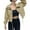 Dark khaki, variant on Spring Fall Women Long Sleeve Turn-down Collar Casual Zipper Jacket Loose Anorak Crop Coat with Pocket