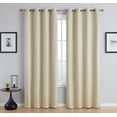 thumbnail image 2 of THD Passaic Geometric 100% Blackout Total Privacy Energy Efficiency Window Treatement Grommet Curtains - Set of 2 Panels, 2 of 7