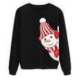 thumbnail image 2 of Sweat-shirt de Mode Imprimé Graphique pour Femmes de Noël Veste Mi-Longue Hoodie Soft Outwear Fermeture à Manches Longues Chemisier Col Rond Cardigan d'Hiver, 2 of 6