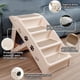 thumbnail image 3 of Escalera Plegable Perros de Cama, Escalera Perro con Patas Antideslizantes, Rampas de Perro, para Sofá, Cama O Auto, para Interiores y Exteriores, Soporta Hasta 165 Libras, Cuatro capas de beige, 3 of 8