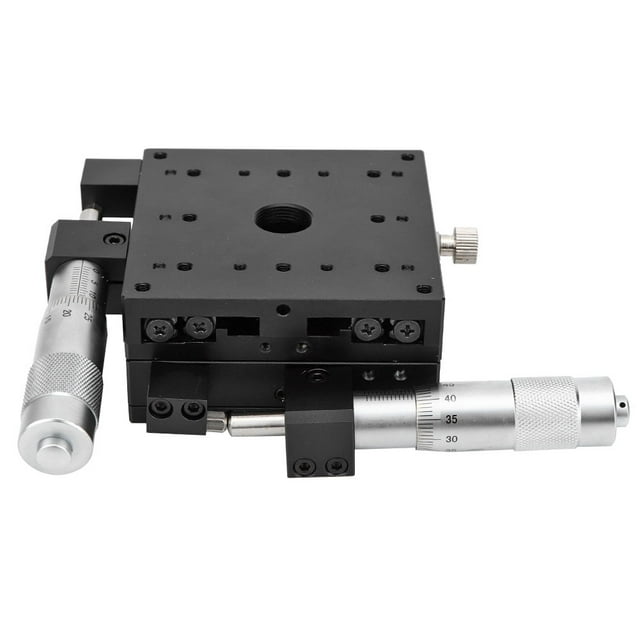 Etapas lineales manuales XY, micrómetro XY Etapas lineales finas de ajuste manual Etapas lineales de rodillos cruzados XY Altamente recomendadas NikouMX herramienta