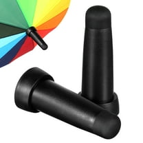 WORGEOUS Set of 2 Black Rubber Replacement Tips for Walking Cane Umbrellas