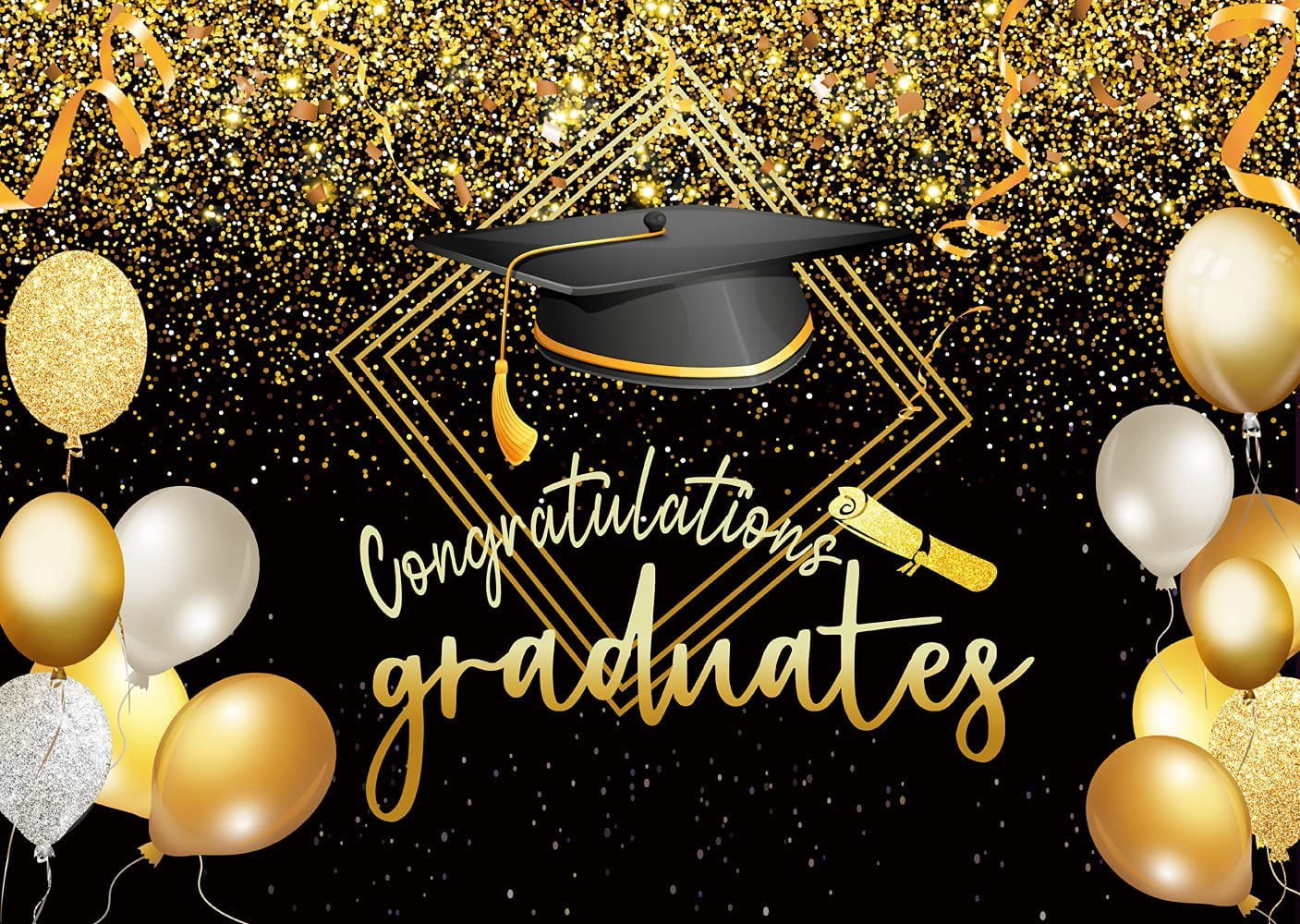 2023 Graduation party decorations Backdrop Banner 70.8" x 43.3",Extra