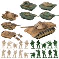 thumbnail image 1 of PROLOSO Ensemble de Jeu Militaire 8 Modèles de Char de Combat à Démonter et 20 Petits Soldats Jouets, 1 of 5
