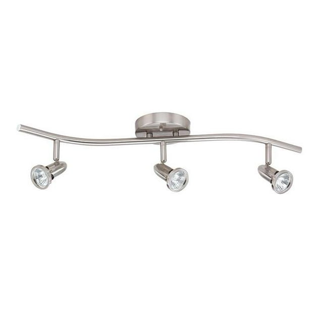 Concord F2990-80 3 Light Track Light Bright Satin Nickel