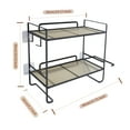 thumbnail image 3 of EastVita Over The Toilet Storage Shelf, 2-Tier Bathroom & Kitchen Storage Rack, Large Capacity Bathroom Organizer With Hanging Hook, 3 of 6