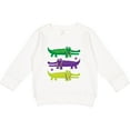 thumbnail image 2 of Inktastic Mardi Gras Holiday Alligators Toddler Sweatshirt, 2 of 4