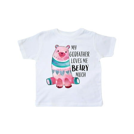 

Inktastic My Godfather Loves Me Beary Much with Cute Bear Gift Toddler Boy or Toddler Girl T-Shirt