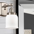 thumbnail image 3 of 916-1W-SN-G51 Innovations Lighting Bell - 1 Light Wall Sconce In Industrial Style-12 Inches Tall and 5 Inches Wide-Brushed Satin Nickel Finish-Matte, 3 of 3