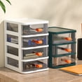 thumbnail image 2 of Storage Boxes Multi-layer Space Saving Plastic Large Capacity Desktop Storage Drawer for Bedroom, 2 of 8