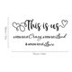 thumbnail image 3 of 1pc Wall Decal, This Is Us A Little Bit Of Crazy, A Little Bit Loud & Whole Lot Of Love,Bedroom Wall Decal Art Quotes Stickers, Home Decor, Picture Wall Decal, 30×15In, 3 of 4