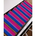 thumbnail image 3 of Color Stripes Stair Treads Non Slip for Steps Pink Purple Navy Blue Striped Abstract Lines 15 Pcs Reusable Adhesive Stair Runner Mats for Dogs Elders Carpet Treads Rugs for Staircase 8x30 In, 3 of 7